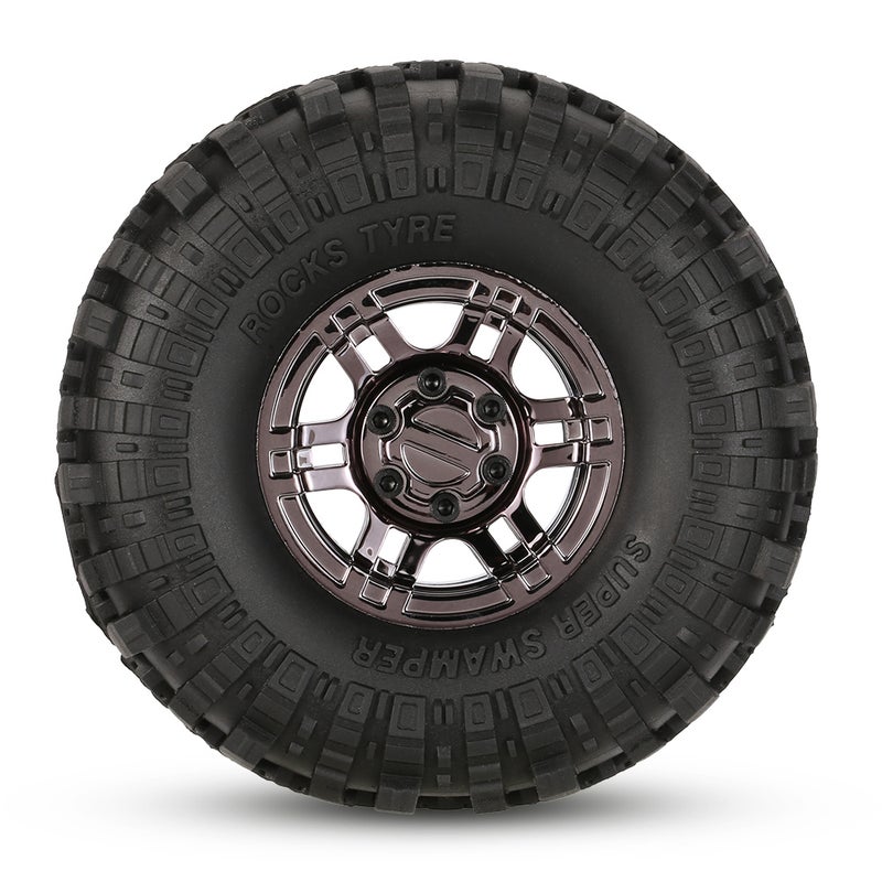 4Pcs 1.9 Inch 110mm 1/10 Rock Crawler Tires with Beadlock Wheel Rim for D90 SCX10 AXIAL RC4WD TF2 RC Car Truck Monster Truck Bigfoot - Image 5