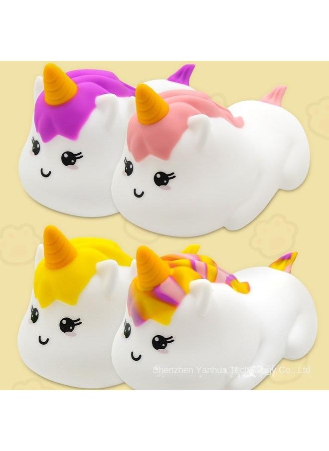 Bluejw - New Product Unicorn Pat Light USB Charging Bedside Remote Control Timing Eye Protection Sleep Night Light - Image 1