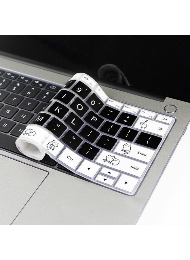 For Apple Lenovo 13pro 15touch Custom HP Color Millet Painted Keyboard Protective Film-Color:CH-239 (hand Account Diary)-Dimensions:Lenovo Small Air14-2019  - Image 1