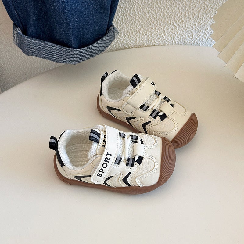 Children''s Shoes, Boys and Babies, Autum White Shoes, Kidsren''s Girls'' Shoes, 0-1-3 Years Old Baby Functional Baby Girl Toddler Shoes - Image 1