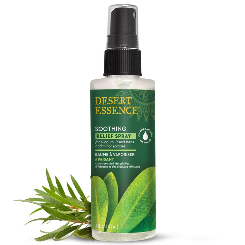 Relief Spray - 4 Fl Oz - Antiseptic Eco-Harvest Tea Tree Oil  Other Essential Oils - Natural First Aid - Minor Burns - Sunburn - Insect Bites - Scrapes - May Comfort Aching Feet - Image 2