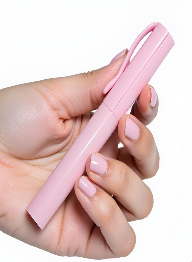Dwuww 2Pcs Pink Pen Shape Folding Scissors, Multifunctional Handwork Art Scissors Stationary DIY Safe Folding Scissor 2-in-1 Pen Style Scissor Use Safety Cutting Tool Craft Supplies - Image 4