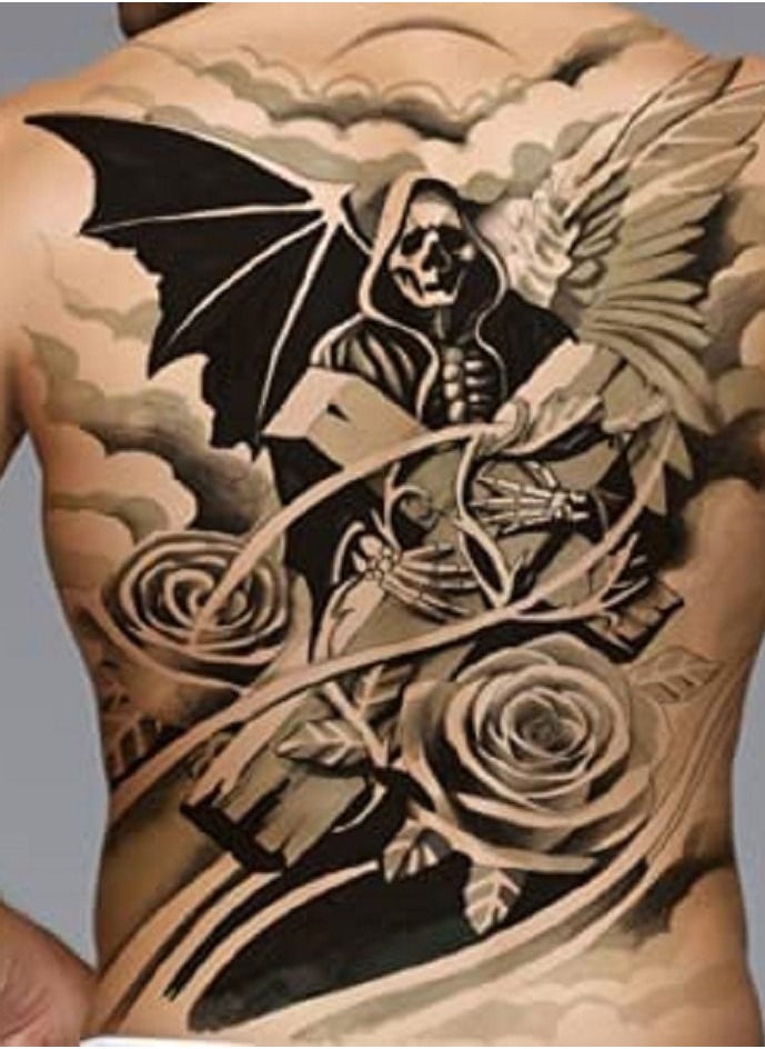 Generic - Full Back Waterproof Temporary Tattoo For Men & Women Long Time Lasting - Image 1