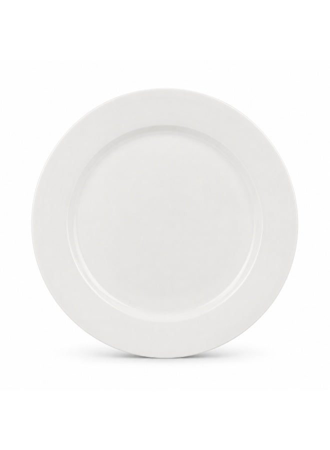 Home auraa Elegance 12 Piece Ceramic Dinnerware Set, Set for 4, Microwave & Dishwasher Safe - white - Image 2