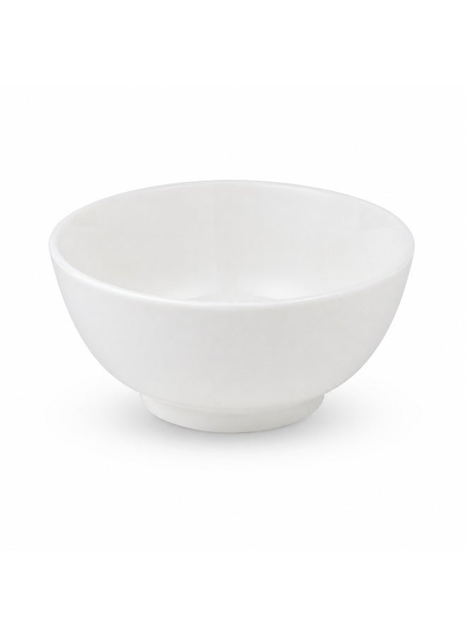 Home auraa Elegance 12 Piece Ceramic Dinnerware Set, Set for 4, Microwave & Dishwasher Safe - white - Image 4
