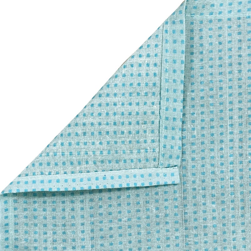 Swayam Monalisa Collection Basic Comfort 100% Cotton 120TC Geometric Print Double Bedsheet with 2 Pillow Covers - Blue - Image 4