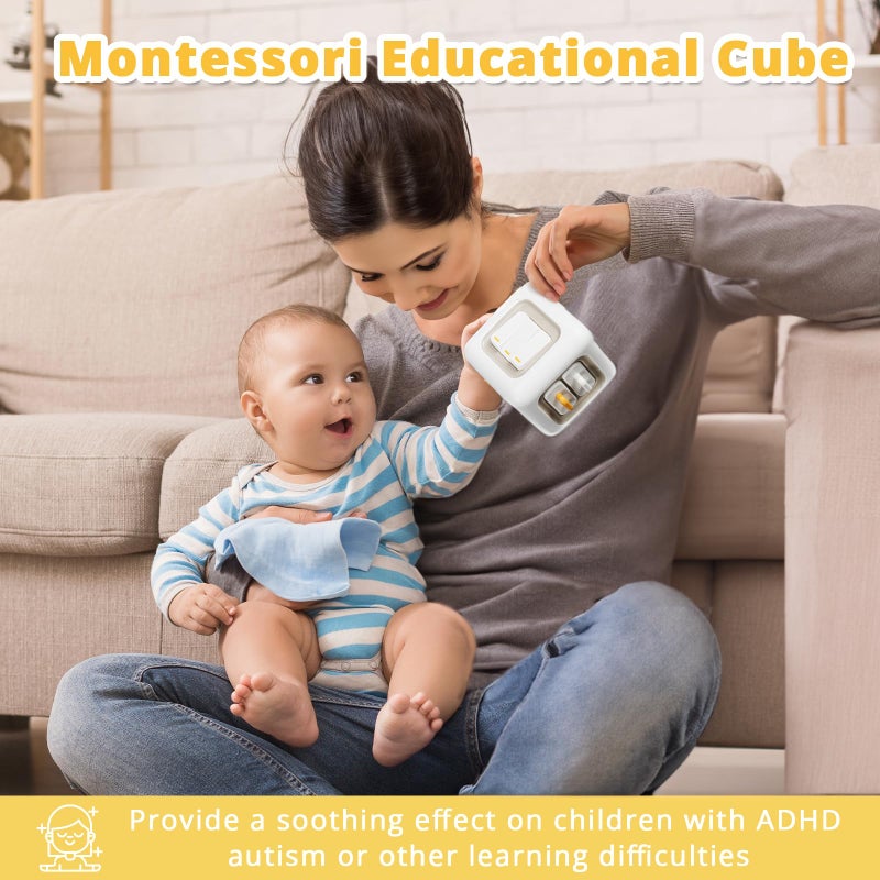 SOCBTNSO Busy Cube Toys for 1 Year Old Boy, Montessori Toys for 1+ Year Old, Travel Sensory Toys for Toddlers 1-3, Learning Fine Motor Skills| 1st Birthday Gifts Boy 12 Months + - Image 2