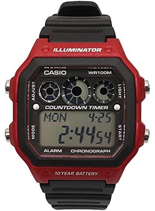 سعر ومواصفات كاسيو ساعة يد من الراتينج رقمية AE-1300WH-4AVDF (Z10B219E5B2A1EF16578EZ) على Noon EG