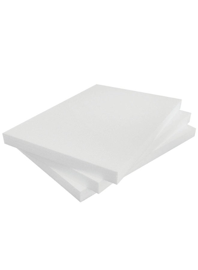 كرافت ماجيك ألواح بوليسترين مقاس A4 (210 × 297 × 2 سم) - عبوة من 3 ألواح فوم بيضاء للأعمال الفنية والحرف اليدوية وصناعة النماذج ومشاريع الأعمال اليدوية الإبداعية. - Image 1