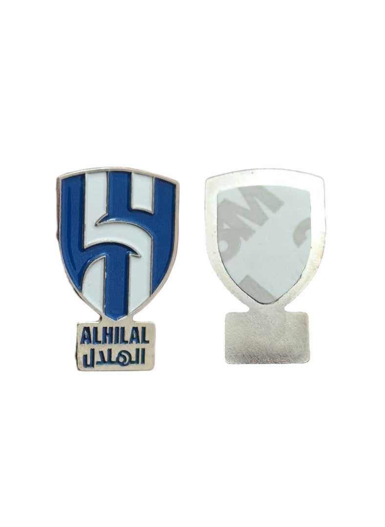 hilal 3 Pieces Al Hilal Metal Sticker for Mobile or Any Smooth Surface  - Image 2