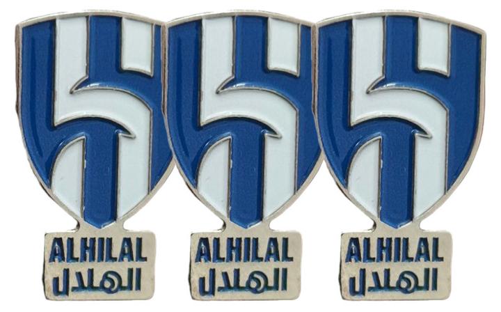 hilal 3 Pieces Al Hilal Metal Sticker for Mobile or Any Smooth Surface - Image 1