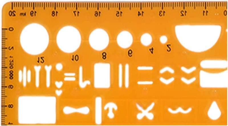 360 Tactical Standard Graph Template Stencil with Military Marking Symbols for NATO Army Drawing and Drafting on Tactical Map #8353 - Image 3