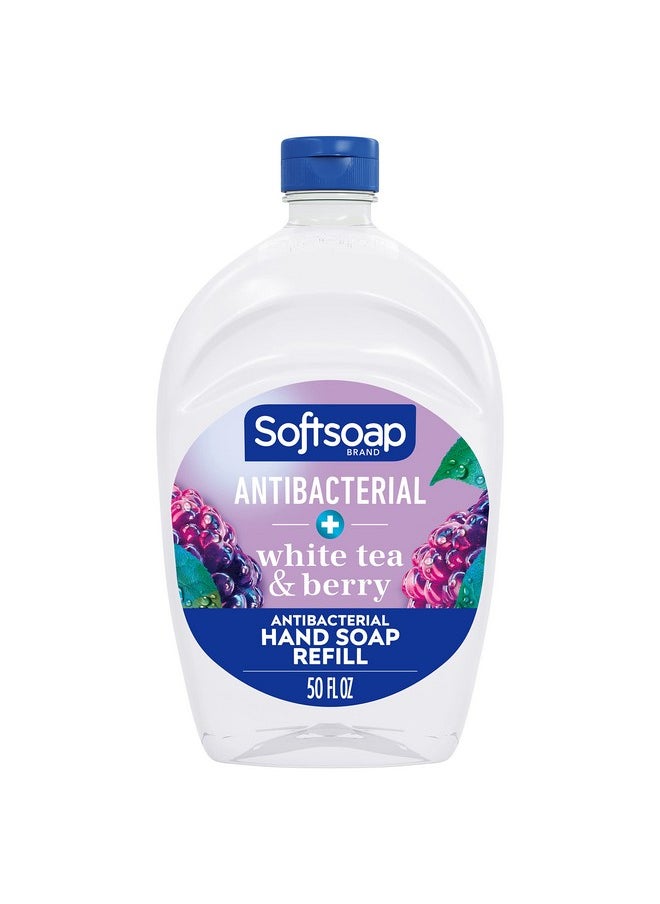 Softsoap - Antibacterial Liquid Hand Soap Refill White Tea & Berry Scented Hand Soap 50 Ounce - Image 1