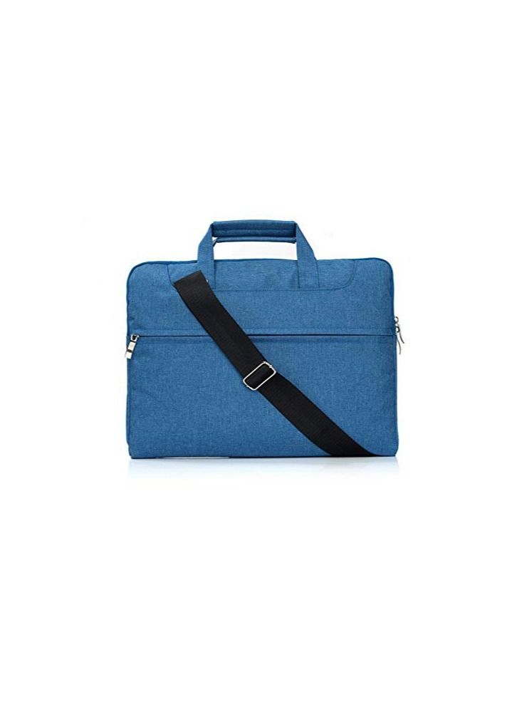 Y&D Laptop Bag Lightweight Shockproof Multifunction Bags Durable and Water-Repellent Fabric with Shoulder Strap Portable Briefcase Attache Bag for Business Casual or School (13 Inch Blue)  - Image 1