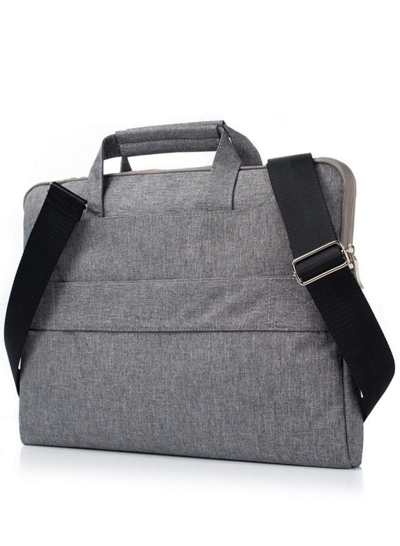 Y&D Laptop Bag Lightweight Shockproof Multifunction Bags Durable and Water-Repellent Fabric with Shoulder Strap Portable Briefcase Attache Bag for Business Casual or School (13 Inch Blue)  - Image 2