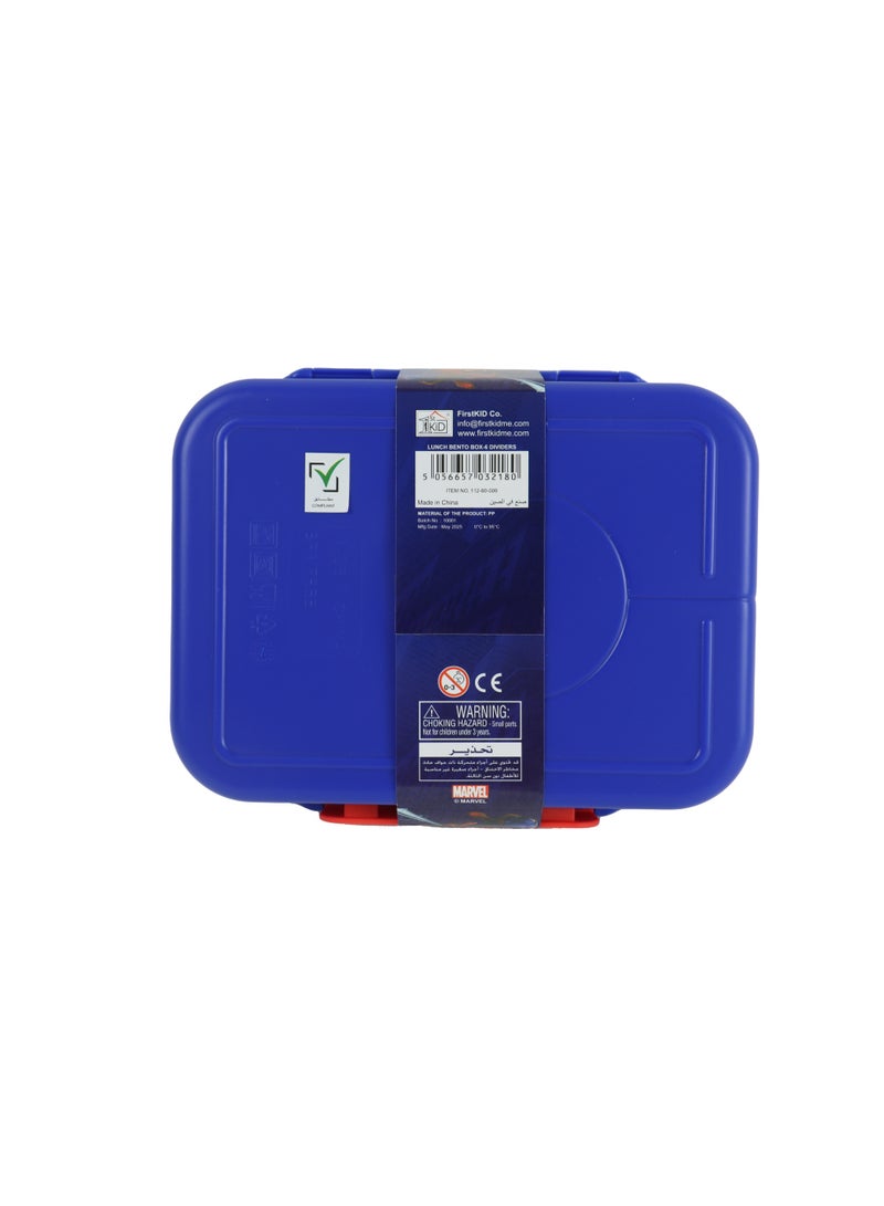 MARVEL Spider-Man Lunch Bento Box – 6 Dividers – 1100ML – Marvel Lunch Box for Kids - Image 3