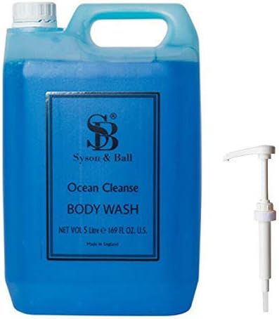 We Can Source It Ltd Body Wash Ocean Cleanse Fragrance By Syson Ball 5 Litre Bottle with Pelican Pump