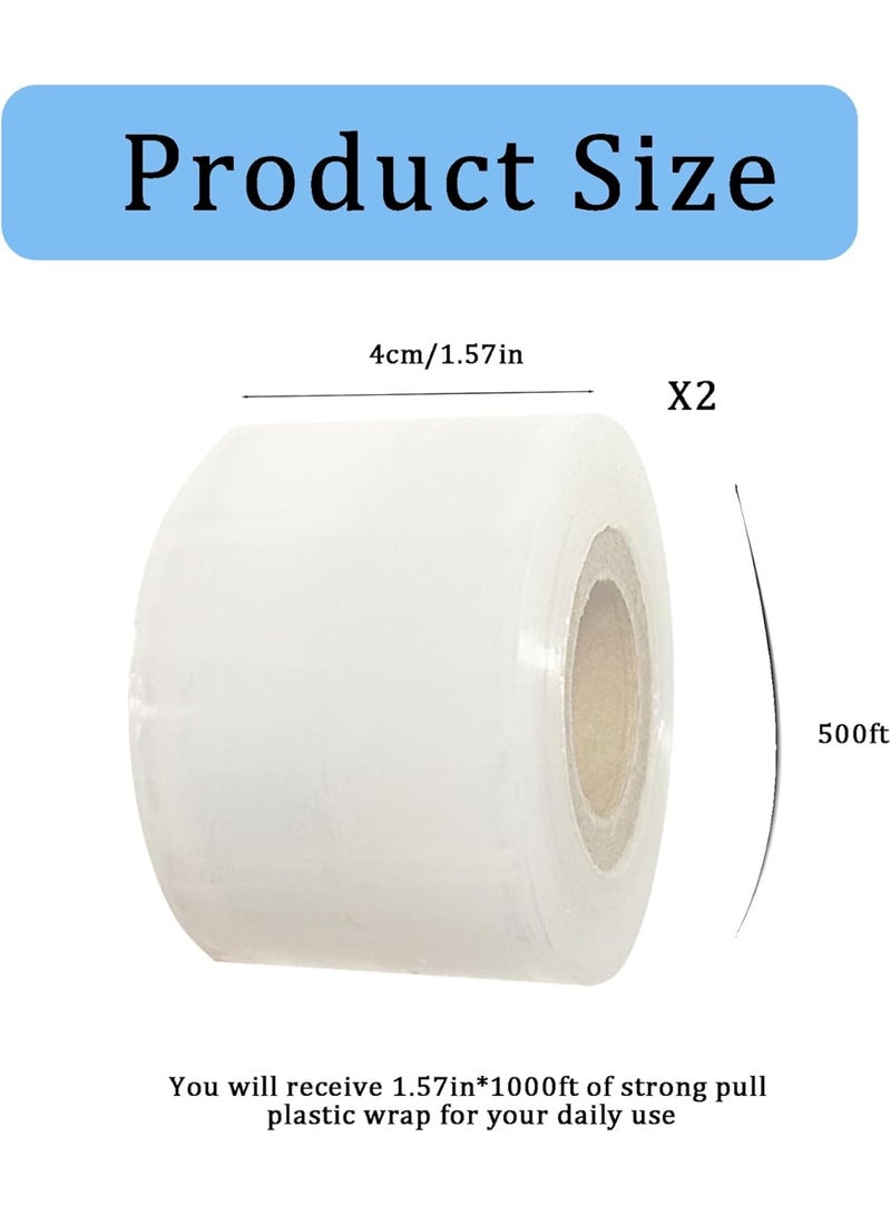 Mini Stretch Wrap for Bottles Jars Seals Heavy Duty Stretch Film 1.57in*1000ft Unheated Bottles Packing Supplies Shrink Wrap Roll for Jars Bottles Cans Tin Lip Gloss - Image 5