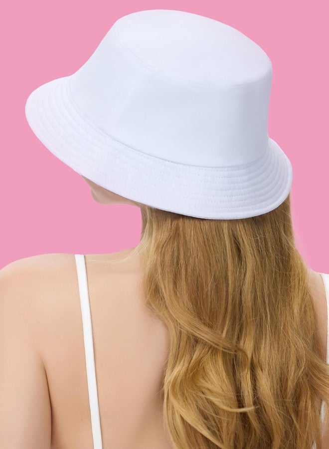 كوكو لاند قبعة دلو بيضاء للعروس من كوكولاند - قبعة شمسية للشاطئ للعروس، إكسسوار مثالي لحفلات توديع العزوبية والخطوبة في الهواء الطلق - Image 4