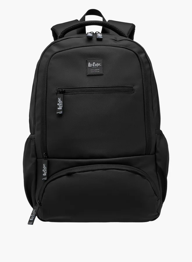 لي كوبر Boys Solid Backpack with Adjustable Straps and Zip Closure - 33x48x14 cm