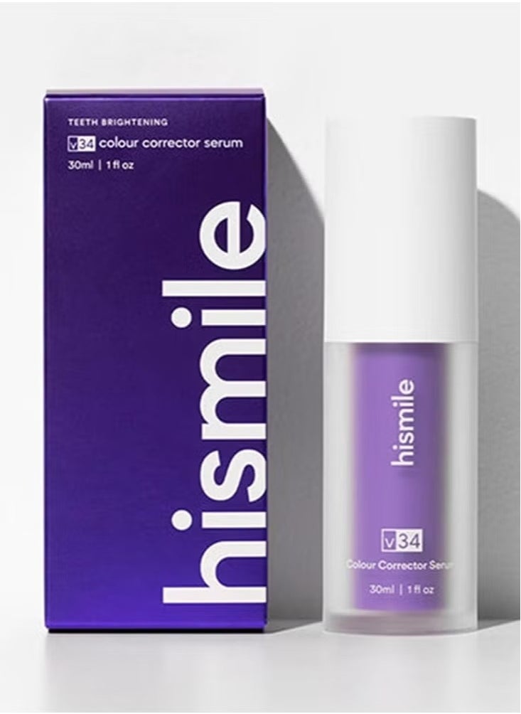 HiSmile Teeth Color Corrector, Purple Teeth Brightening Toothpaste, Remove Stains, Teeth Brightening Purple Toothpaste, Remove Coffee, Stains, Yellow Teeth (30ml）  - Image 1