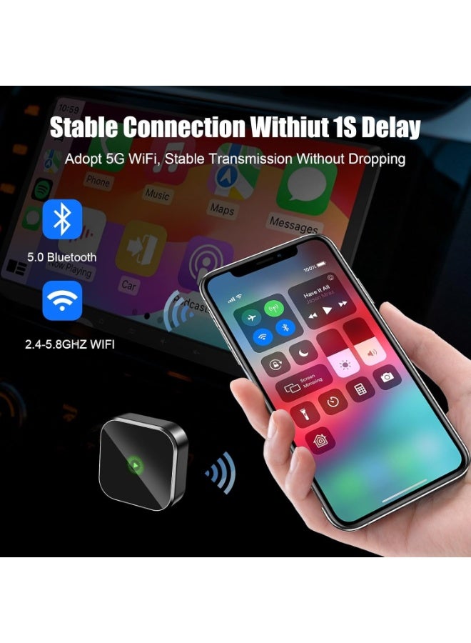 Digisand Mini Wireless CarPlay Adapter for iPhone - Ultra Compact, Plug & Play, Auto Connect,Convert Wired to Wireless CarPlay in Seconds, iOS 10+ Compatible (2025 Upgrade) for Cars 2016+ - Image 3