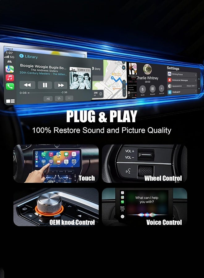 Digisand Mini Wireless CarPlay Adapter for iPhone - Ultra Compact, Plug & Play, Auto Connect,Convert Wired to Wireless CarPlay in Seconds, iOS 10+ Compatible (2025 Upgrade) for Cars 2016+ - Image 4