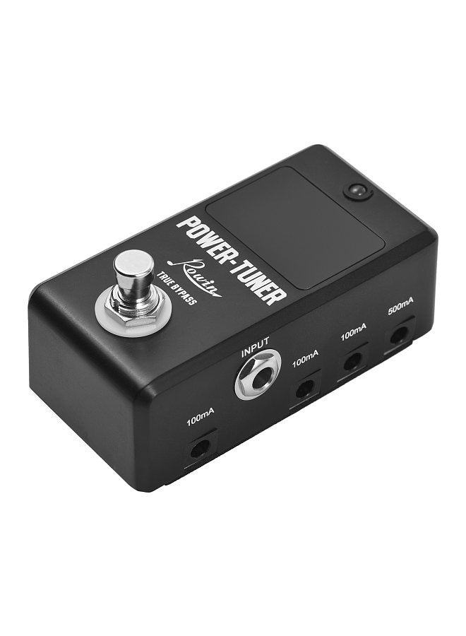 Generic Rowin Tuner Pedal True Bypass LED Indicator Light 12Hz-4186Hz Electric Guitar Tuner DC 12V 1/4 Inch Mono 8-channel Power Output Short Circuit Protection Guitars Accessories  - Image 1