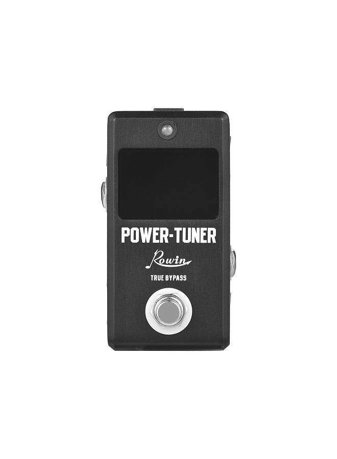 Generic Rowin Tuner Pedal True Bypass LED Indicator Light 12Hz-4186Hz Electric Guitar Tuner DC 12V 1/4 Inch Mono 8-channel Power Output Short Circuit Protection Guitars Accessories  - Image 3