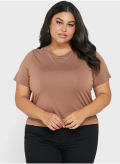 Vero Moda Curve Crew Neck Knitted Top  - Image 1