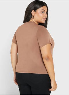 Vero Moda Curve Crew Neck Knitted Top  - Image 2