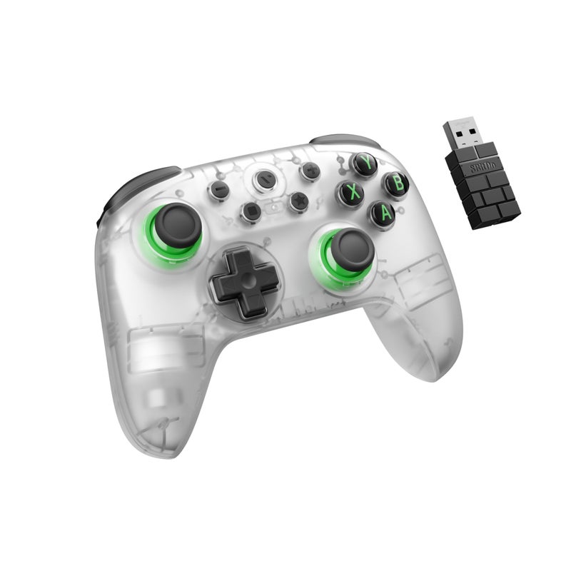 VITURE × 8BitDo وحدة تحكم ألعاب لاسلكية Ultimate 2C 3 أوضاع لسماعة الرقبة، أندرويد و ويندوز | تخطيط Xbox | عصي تحكم بتأثير هول | زنبركات خطية | تخطيط L4/R4 | سلكية، بلوتوث و 2.4G - Image 1