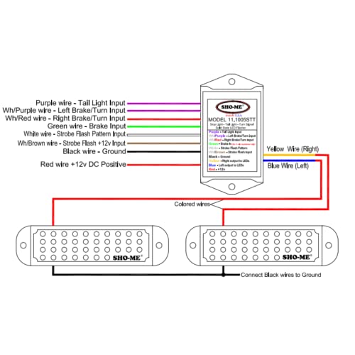 Able-2 Products Sho-Me 10 Pattern Brake/Turn/Tail LED Flasher - Image 5