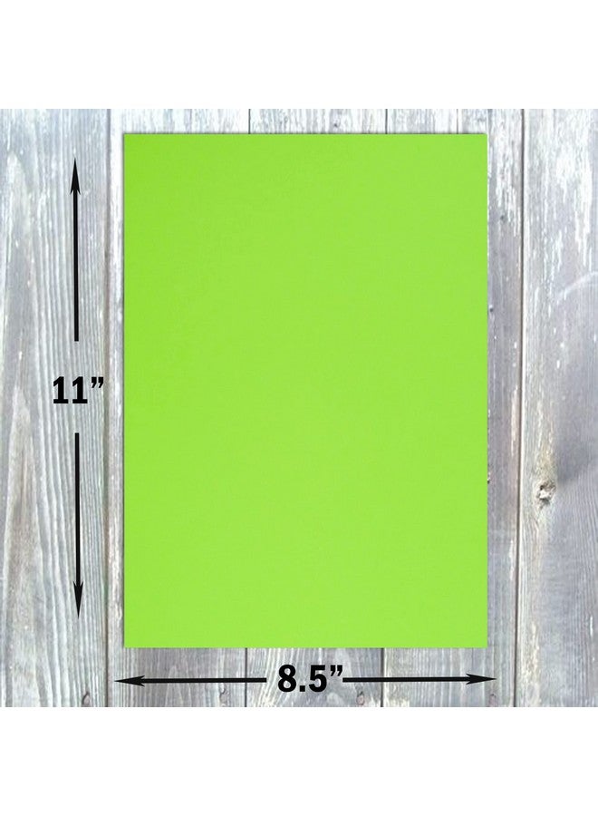 Hamilco ورق كرافت ملون 8.5" × 11" لون أخضر ليموني 50 حزمة - Image 3