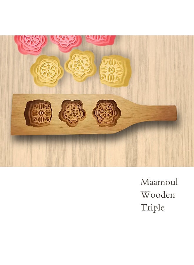 Feelings Maamoul Wooden Triple Assorted Design  - Image 3