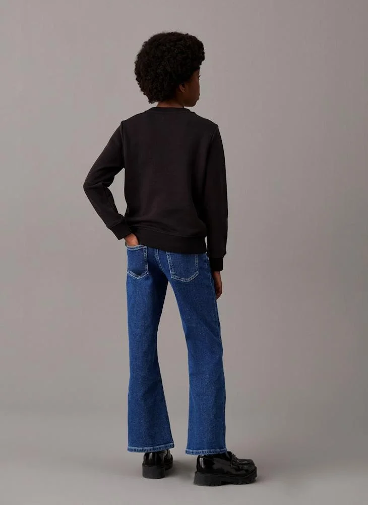 Calvin Klein Jeans Kids Logo Crew Neck Sweatshirt