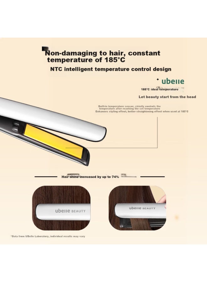 Ubelle 200 Million Negative Ion Straight Hair Iron, Hair Straightener, Hair Clip, Hair Volumizing Tool For Men And Women, Dual-use For Straight And Curly Hair, Suitable For Dormitory And Home Use, Qixi Valentine's Day Gift - Image 2