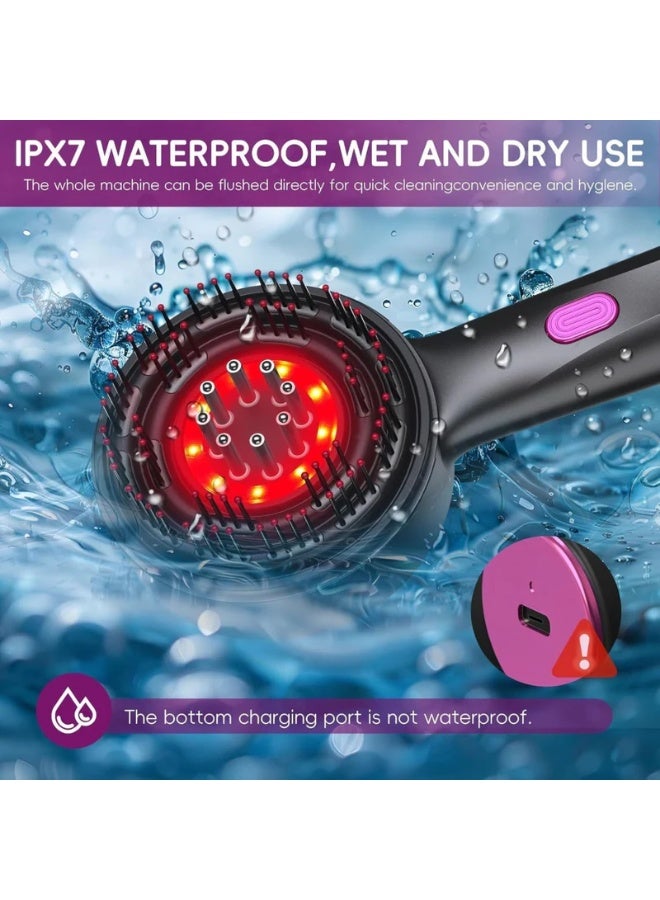 HAOHAN FH-918 Scalp Massager Comb | 3-Level Massage | 1400mAh Battery | Essential Oil Compatible | Type-C Charging | Lightweight & Portable - Image 5