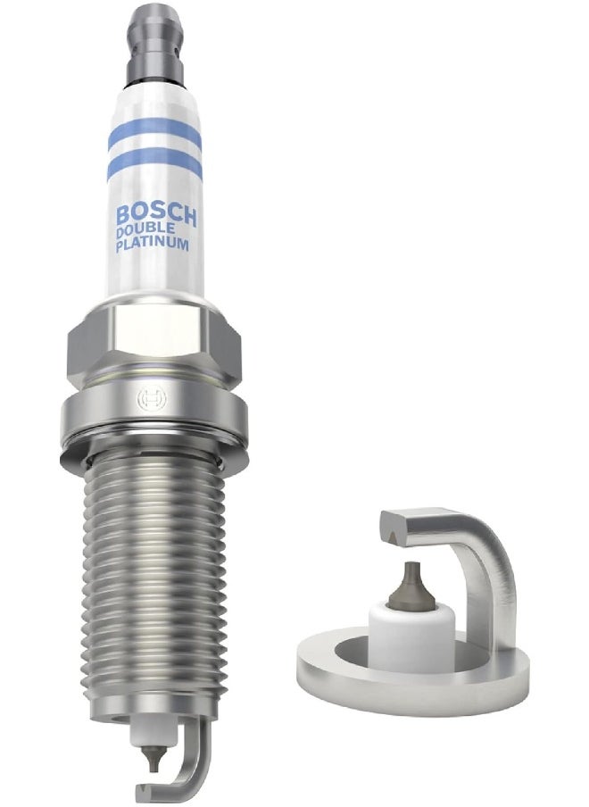 BOSCH BOSCH FR7NPP332 Double Platinum Spark Plug - Up to 3X Longer Life for Select BMW 128i 323i 325i 325xi 328i 328xi 330i 330xi 525i 525xi 528i 528xi 530i 530xi X3 X5 Z4 xDrive and Saab 9-3 (Pack of 1)  - Image 3