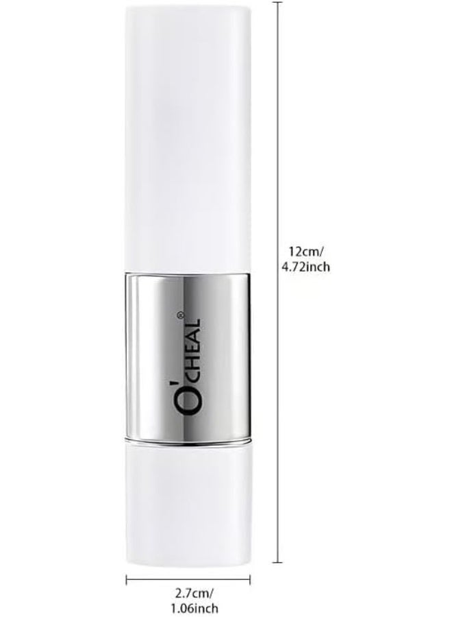 OCHEAL 2-In-1 Color-Changing Foundation Stick with Temperature-Sensitive Color Adjustment, With 100 Pieces Rose Oil Absorbing Paper，Concealing Blemishes and Providing a Base for Makeup, Includes a Makeup Brush (02 NATURAL) - Image 2