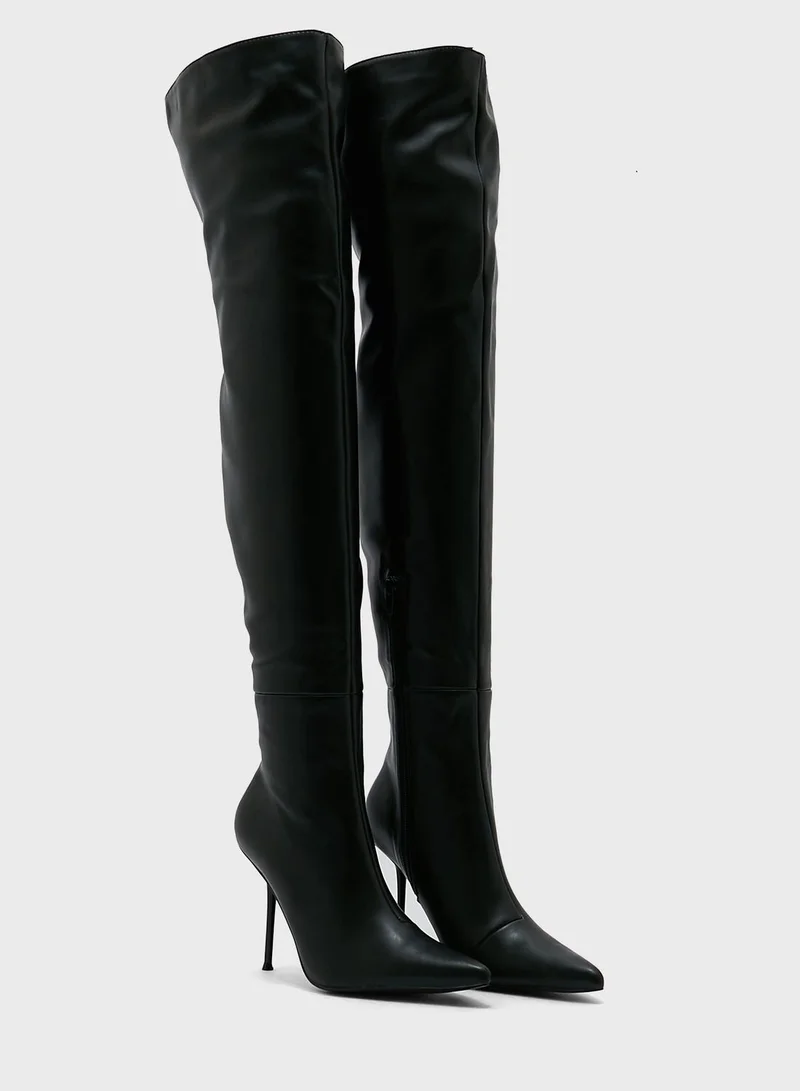 PUBLIC DESIRE Tianna High Heel Knee Boots