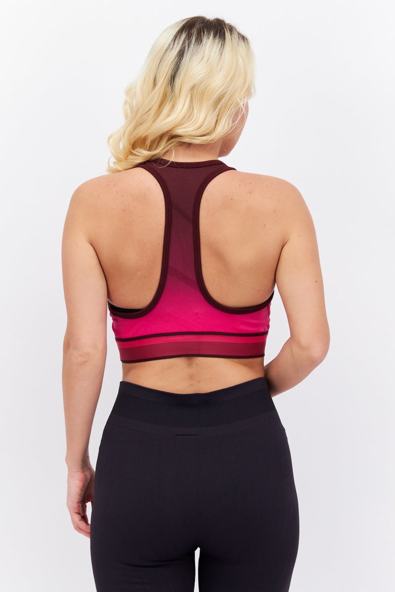 Reebok Women Sportwear Fit Sleeveless Training Crop Top, Maroon - Image 4