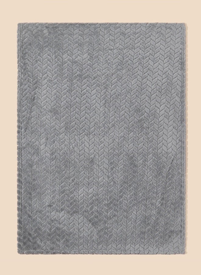 Hanayo Baby Blanket Flannel Cozy Throw Blankets for Newborn Infant and Toddler Super Soft and Warm Receiving Baby Blanket for Boys and Girls(Grey) - Image 3