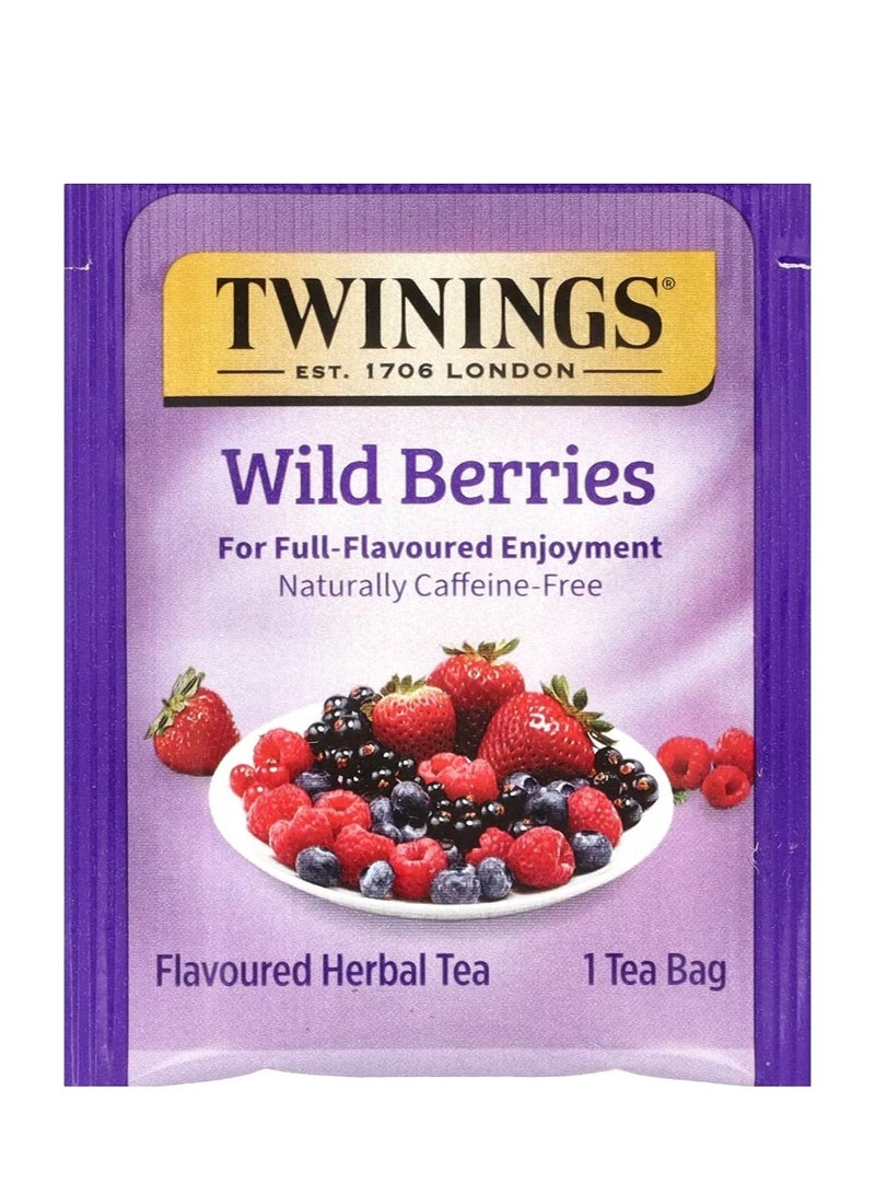 تويننجز شاي الأعشاب المنكهة، التوت البري، خالي من الكافيين، 20 كيس شاي 1.41 أونصة (40 جم) - Image 2
