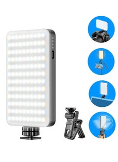 D10 120 LED Video Light Camera Light – 360° Adjustable, Portable Photography Lighting with Type-C Charging, 3000mAh Rechargeable Battery, CRI 95+, 2500K-9000K Adjustable Color Temperature, 90+ Minutes Continuous Working Time, On-Camera Fill Light