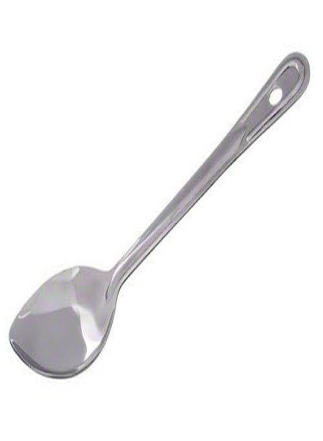 Great Credentials Stainless Steel Solid Basting Serving Spoons, Commercial Restaurant Grade, 11-inch - Image 3