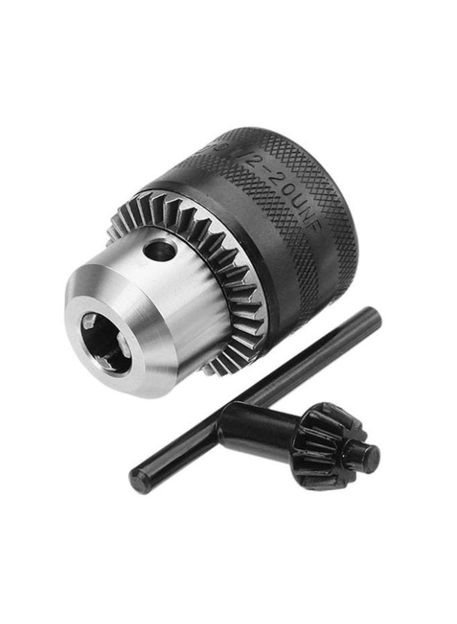 TOTAL 13mm Drill Chuck with Adapter 1/2 Inch Capacity Keyed Chuck Set SDS Plus Shank Adapter with Chuck Key Chrome Vanadium Steel Drill Chuck For Electric Drill and Rotary Hammer Use - TAC451301 - Image 2