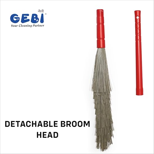 GEBI's Foldable Broom: The Ultimate Dust-Free Cleaning Tool (red) - 1pc - Image 3