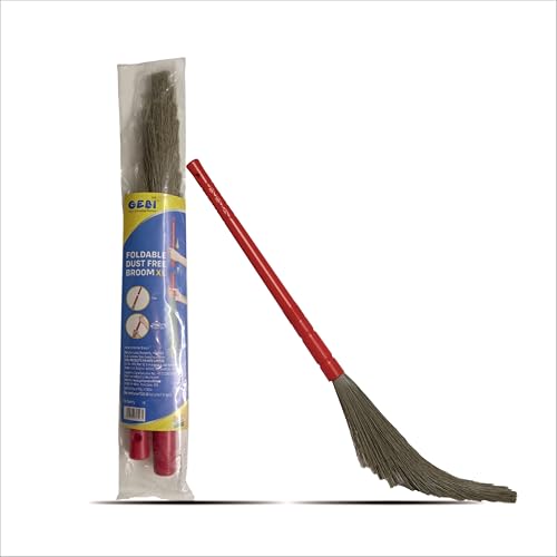 GEBI's Foldable Broom: The Ultimate Dust-Free Cleaning Tool (red) - 1pc - Image 1