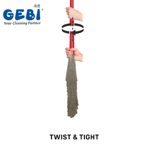 GEBI's Foldable Broom: The Ultimate Dust-Free Cleaning Tool (red) - 1pc - Image 2